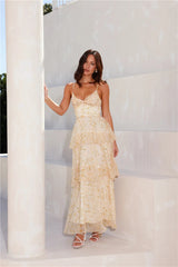 Sun Shining Through Maxi Dress Yellow